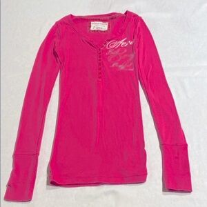 Aeropostale Pink Long Sleeve Hoodie